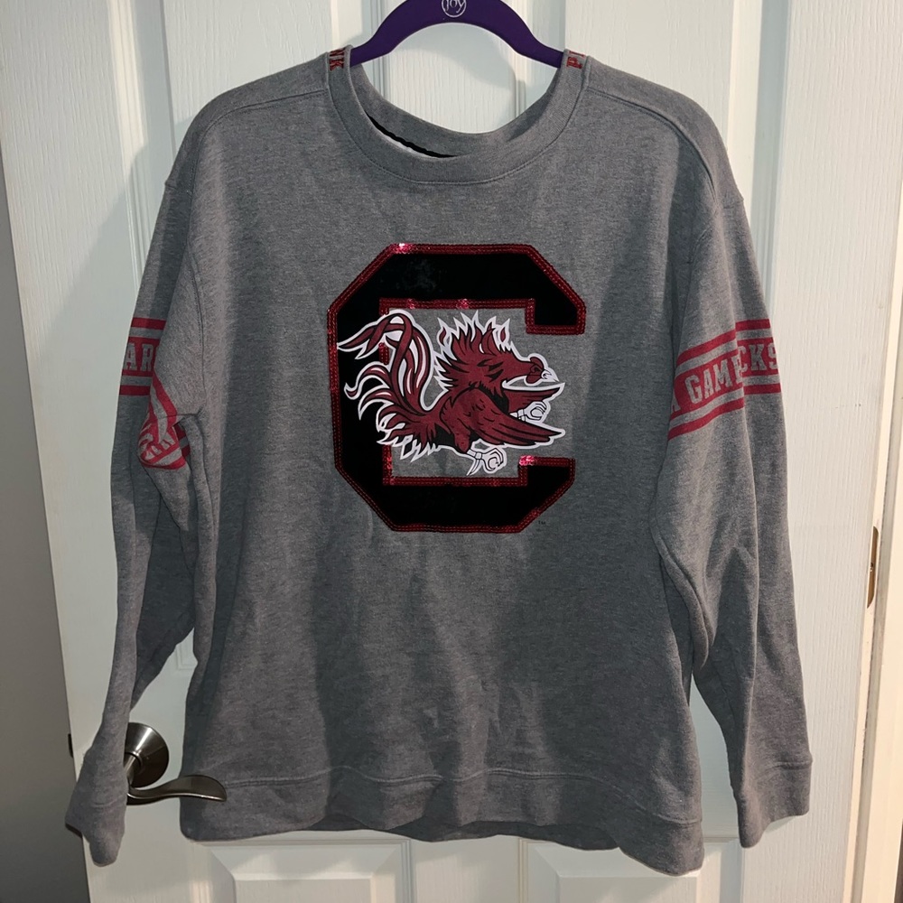 carolina gamecock pull over PINK